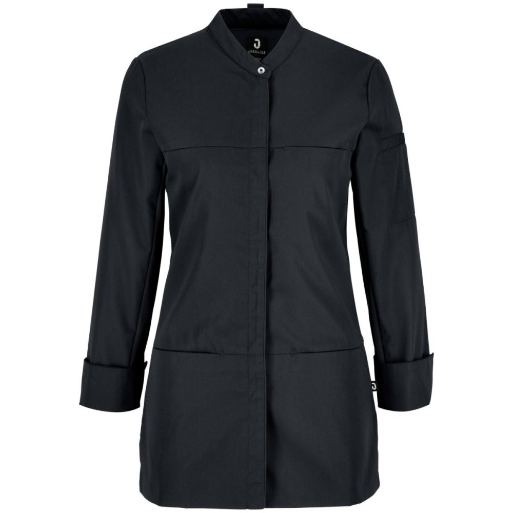 JOBELINE Damen Kochjacke Raphael Langarm; Kleidergrösse 48; schwarz