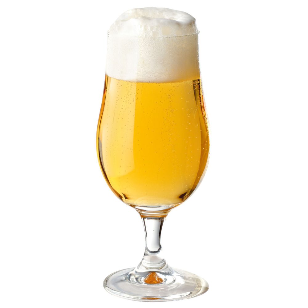 royal leerdam Biertulpe Elbe mit Eichstrich; 390 ml, 8x18 cm (ØxH); transparent; 0.3 l Eichstrich, 6 Stück / Pack