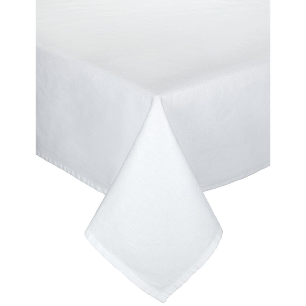 PULSIVA Tischdecke Aura eckig; 130x220 cm (BxL); weiss; rechteckig; 2 Stück / Pack