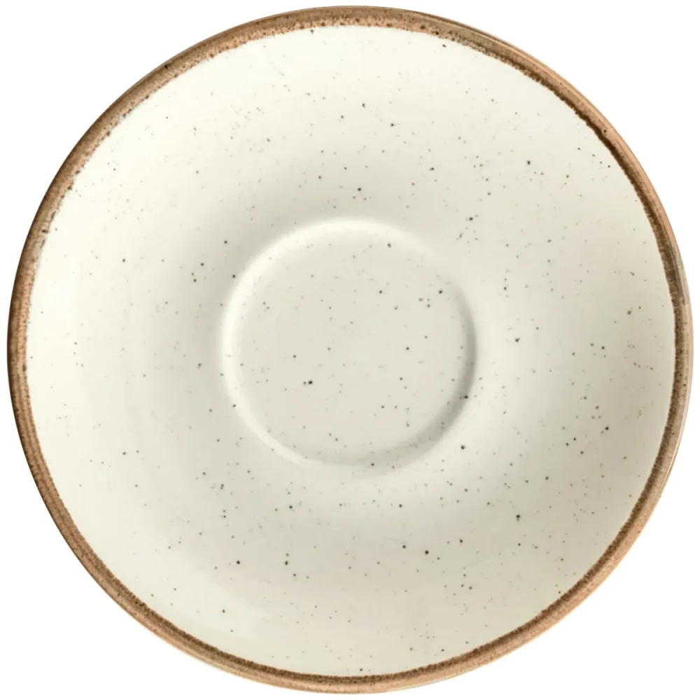 VEGA Espresso-Untertasse Sidina; 12x2.5 cm (ØxH); beige; rund; 6 Stück / Pack