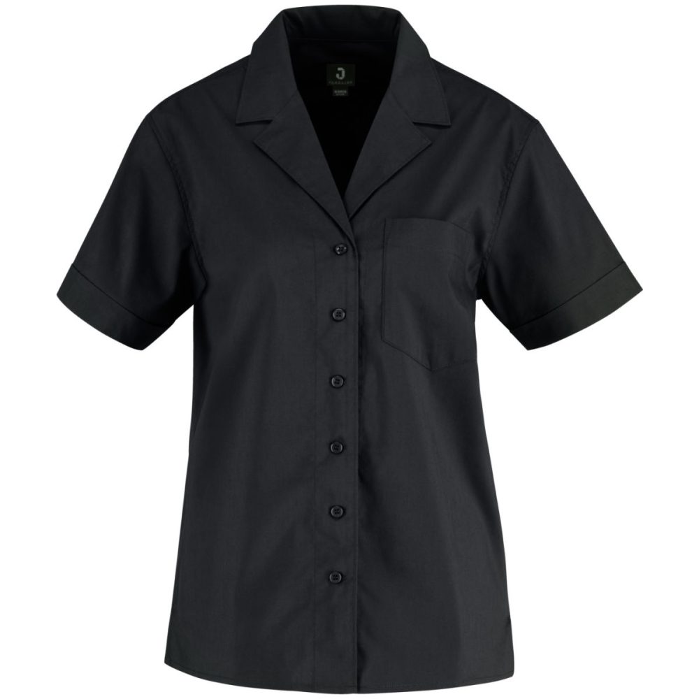 JOBELINE Damen Bluse Magnum Kurzarm; Kleidergrösse 40; schwarz