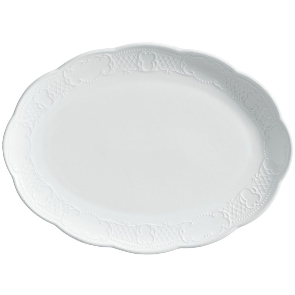 VEGA Platte Menuett oval; 36x26.5 cm (LxB); weiss; oval; 2 Stück / Pack