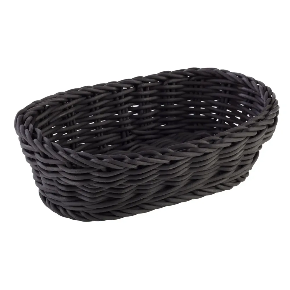 APS Korb PROFI LINE, Polypropylen, oval; 19x12x6 cm (LxBxH); schwarz; oval