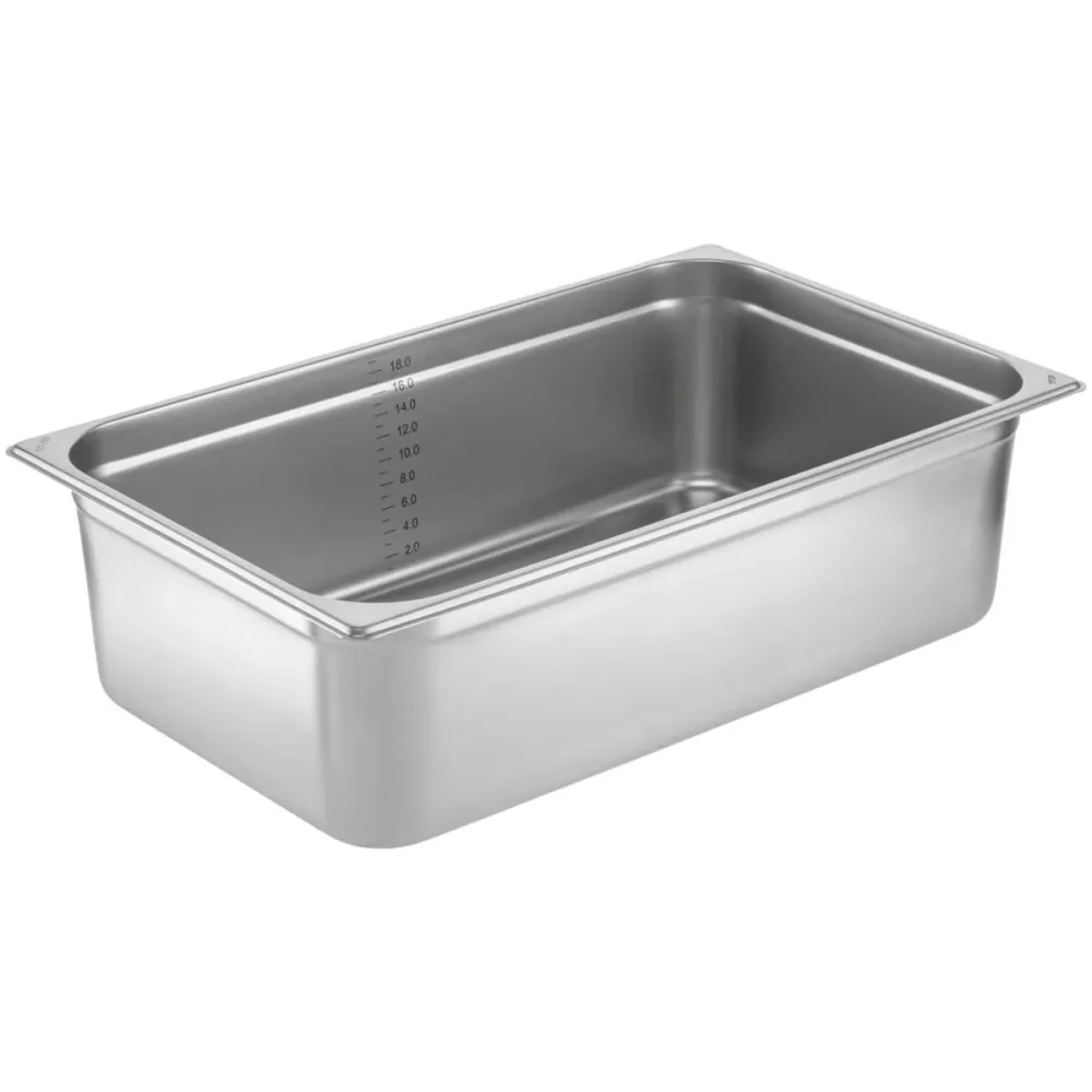 VEGA GN-Behälter Premium 1/1; GN 1/1, 19000 ml, 53x32.5x15 cm (LxBxT); silber