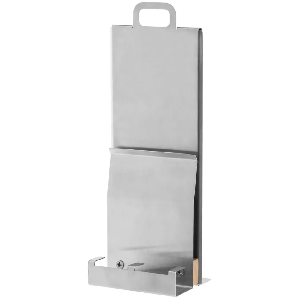 VEGA Aufsteller Arda Barformat mit Halterung für Salz-/Pfefferstreuer; 12.2x9.6x33 cm (LxBxH); braun/silber