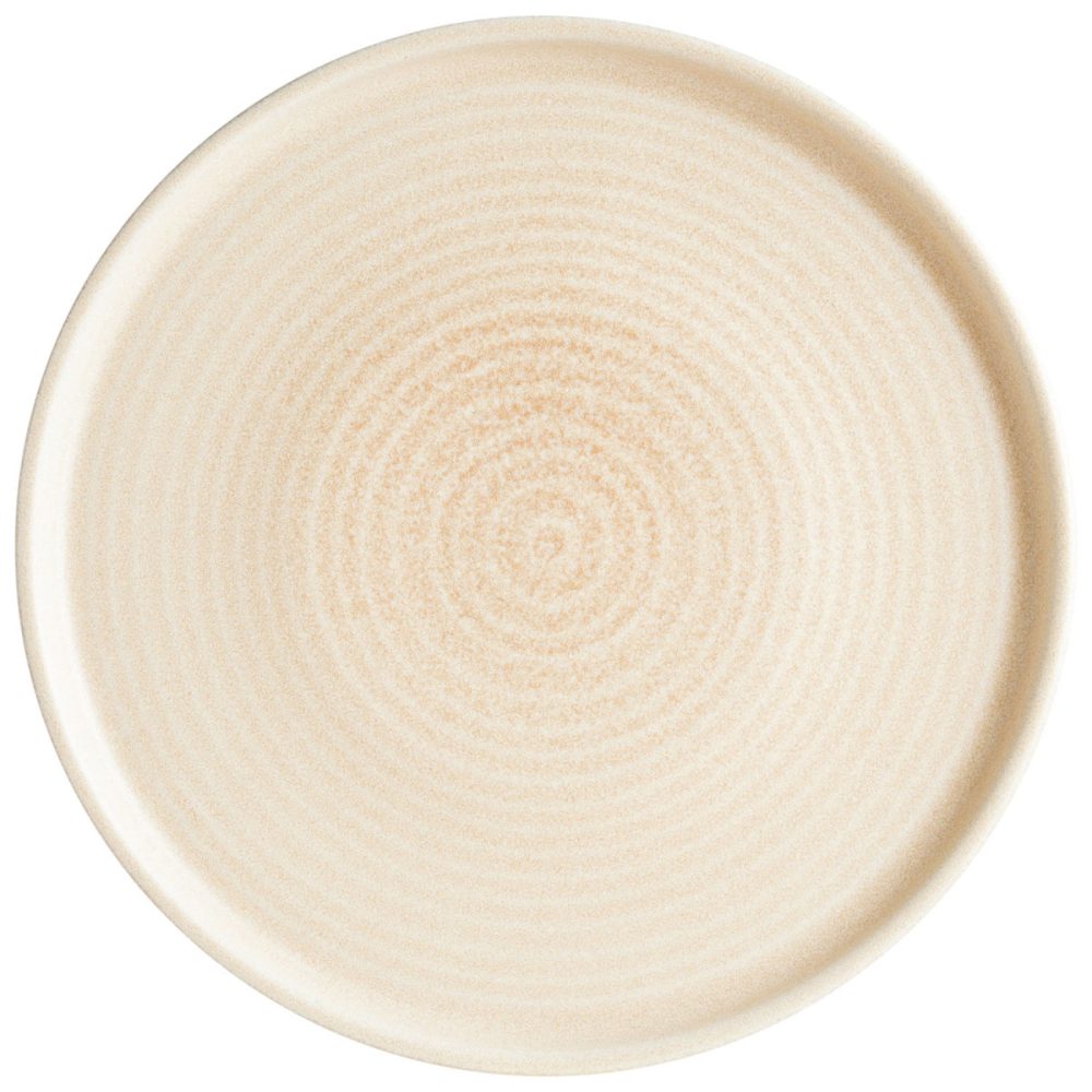 Bonna Teller flach Mirage Ripple; 28x1.9 cm (ØxH); beige; rund; 6 Stück / Pack