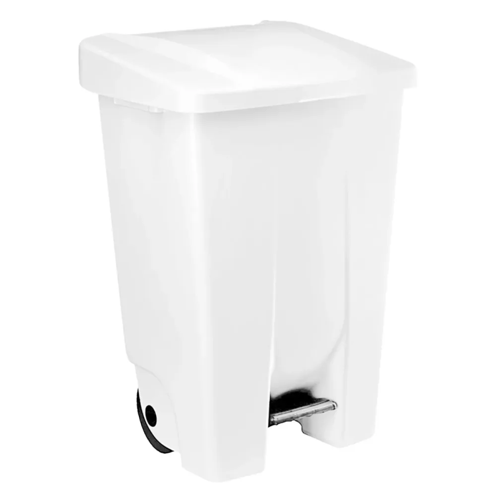 Denox Abfalleimer Dela; 80000 ml, 49x41.5x73.5 cm (LxBxH); weiss; rechteckig