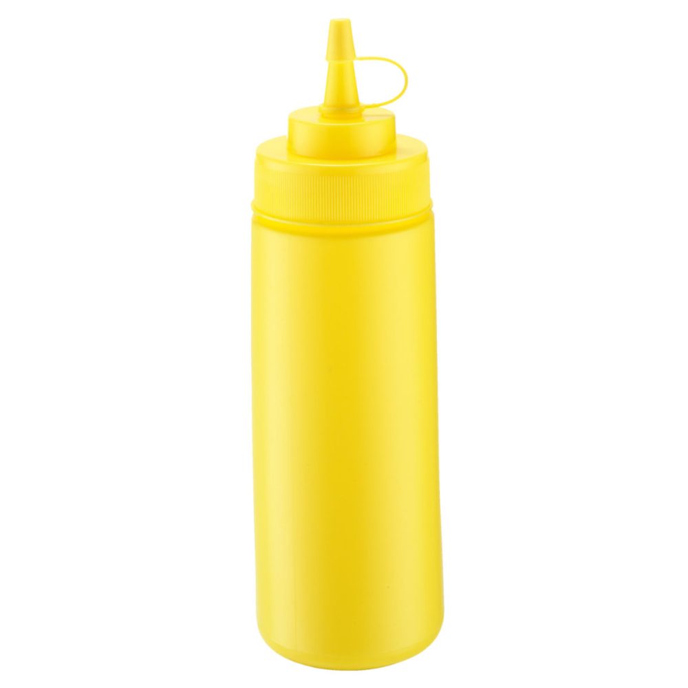 PULSIVA Dosierflasche; 350 ml, 6x20 cm (ØxH); gelb; 4 Stück / Pack