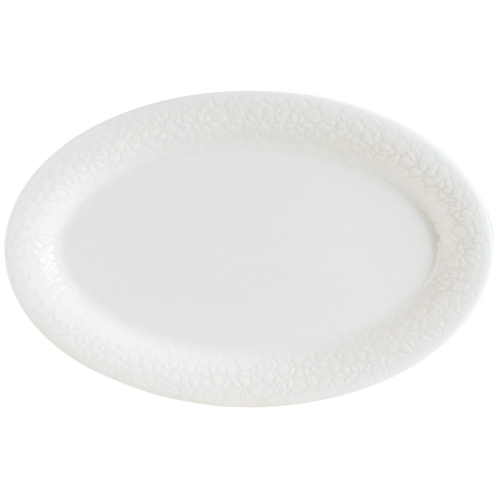 Bonna Platte oval Marlena; 32x21 cm (LxB); weiss; oval; 6 Stück / Pack