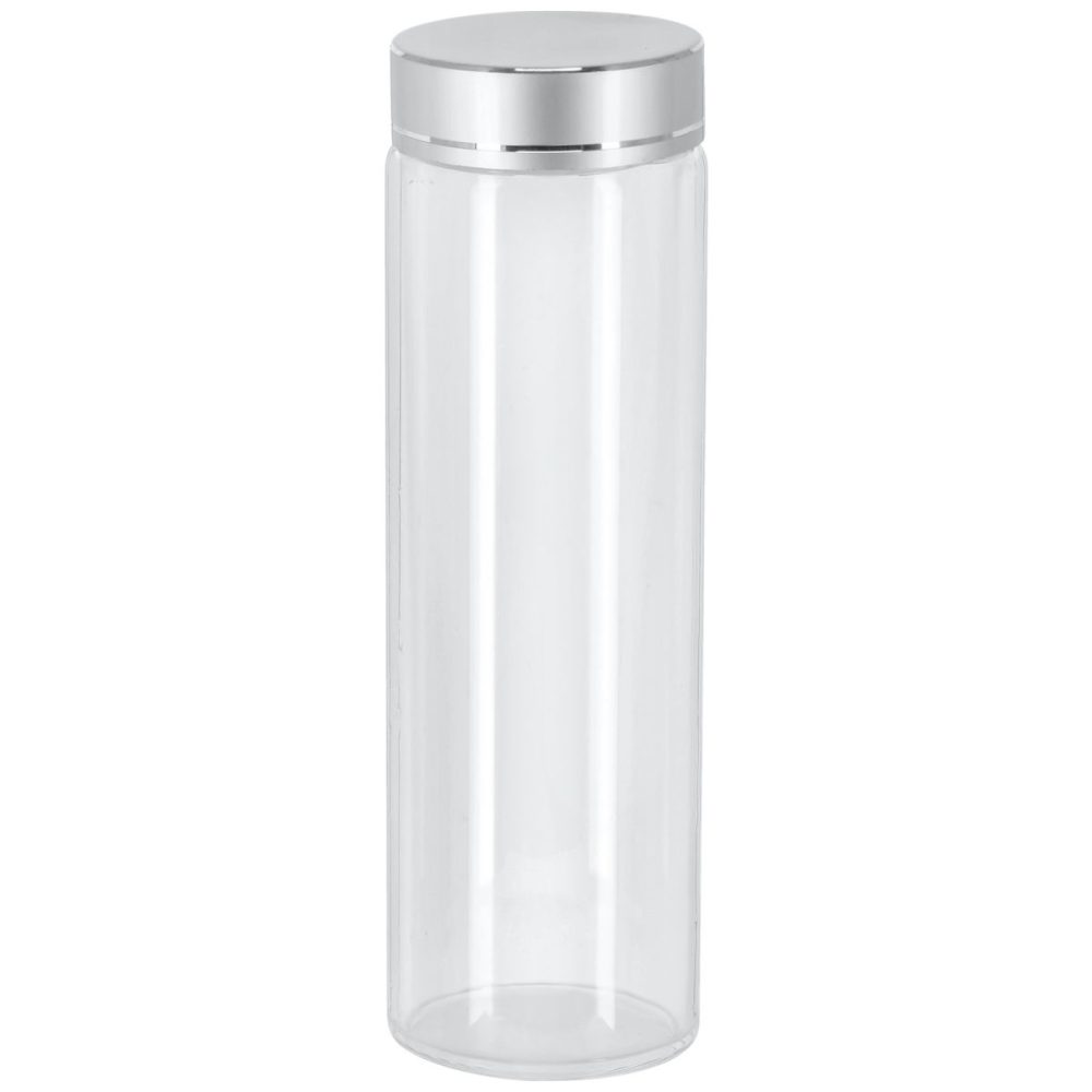 VEGA Glasbehälter Aurelia; 200 ml, 4.7x15 cm (ØxH); grau/transparent; zylinderförmig; 6 Stück / Pack