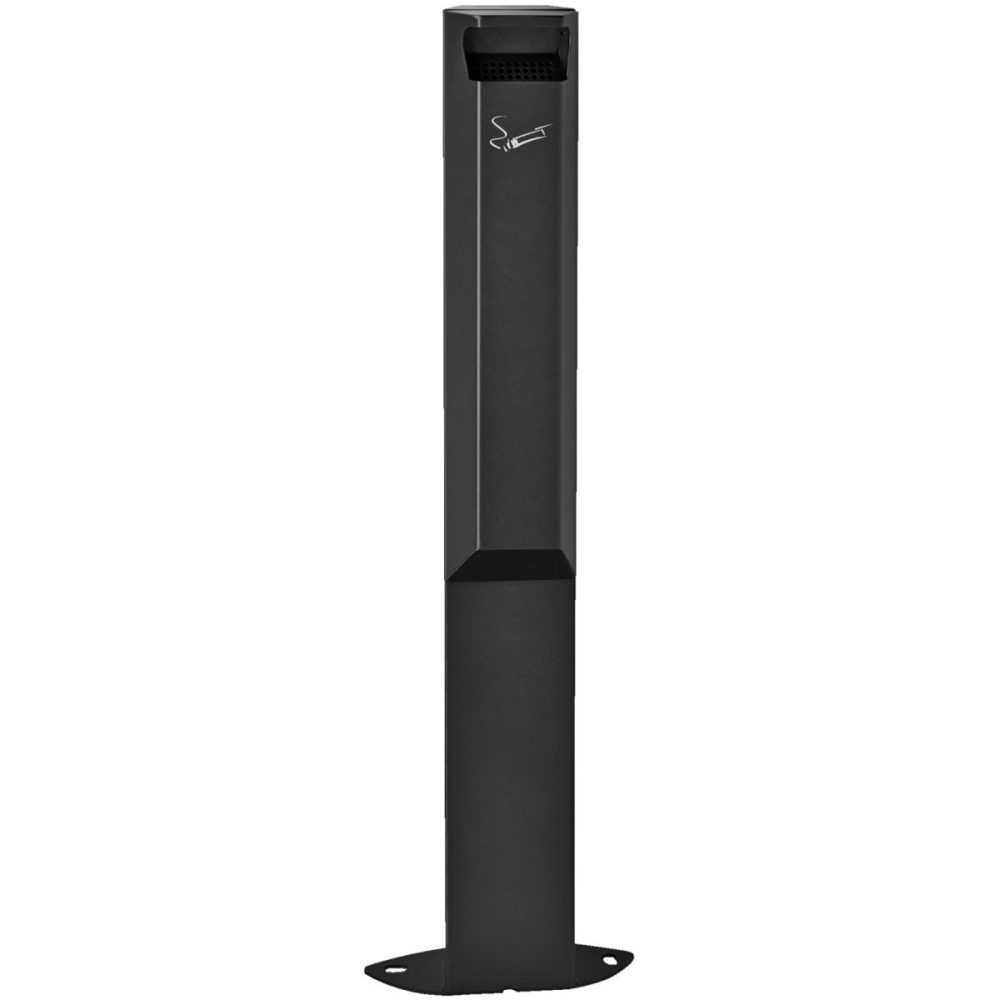 Rossignol Standaschenbecher Arkea; 3000 ml, 25x96x10 cm (BxHxT); grau/schwarz; rechteckig