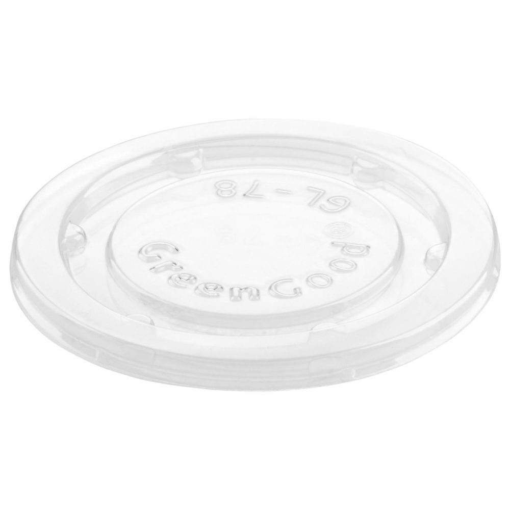 DUNI Dressingbecherdeckel EcoEcho IX; 7.8x0.6 cm (ØxH); transparent; rund; 200 Stück / Pack