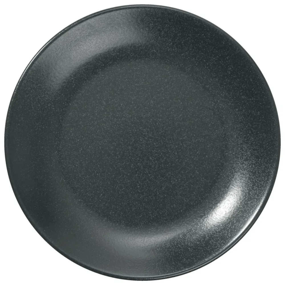 VEGA Teller flach Masca; 24 cm (Ø); schwarz; rund; 6 Stück / Pack
