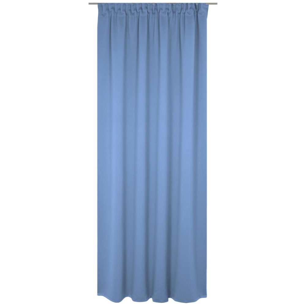 ERWIN M. Blickdichter Vorhang Opal; 132x245 cm (BxH); blau