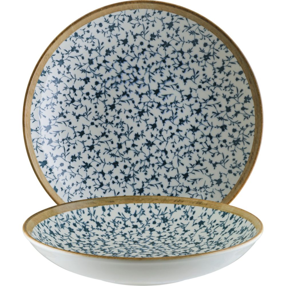 Bonna Teller tief Calif; 1000 ml, 23x4 cm (ØxH); weiss/blau/grün; rund; 6 Stück / Pack