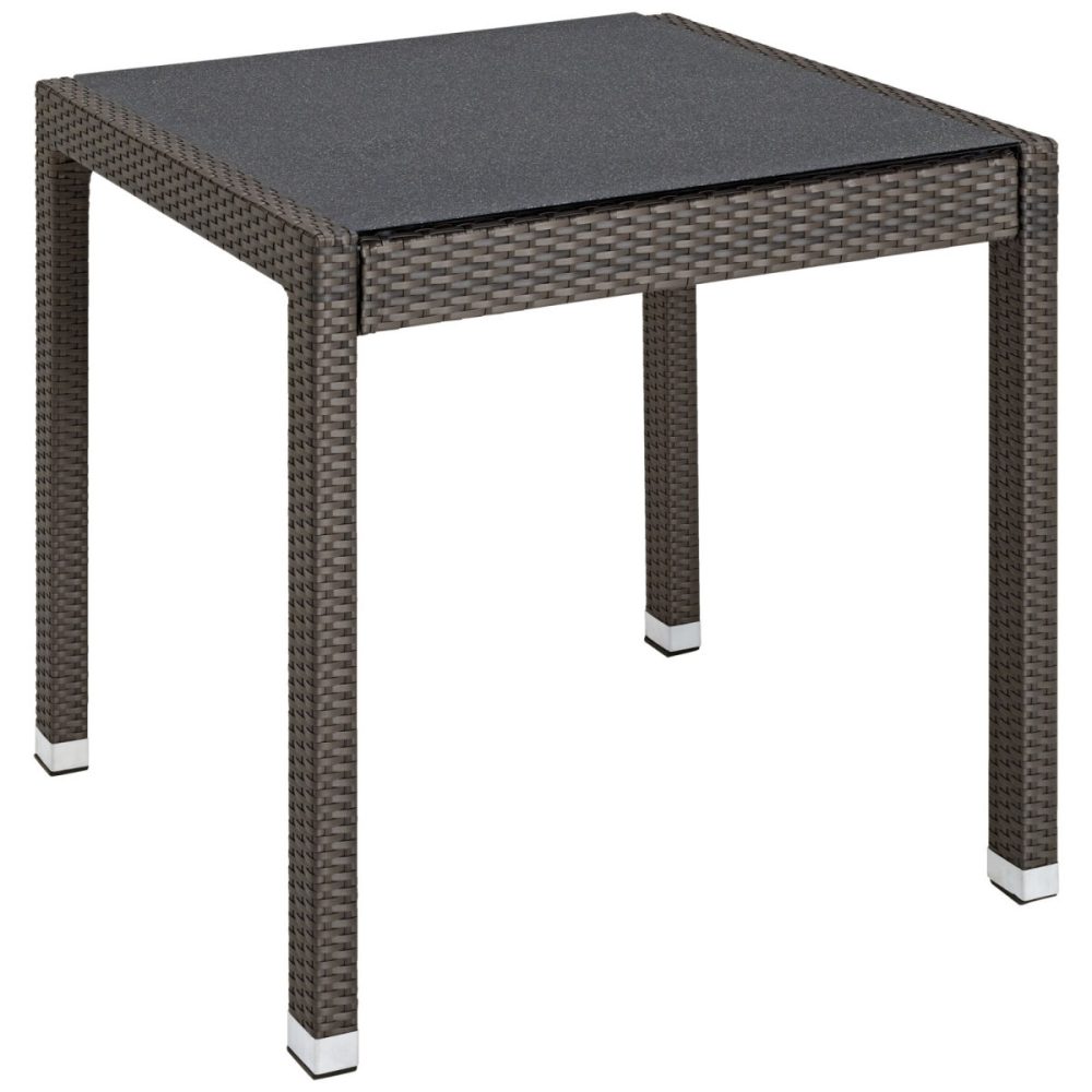 VEGA Tischgestell Metropolitan; 80x80x75 cm (LxBxH); dunkeltaupe; rechteckig