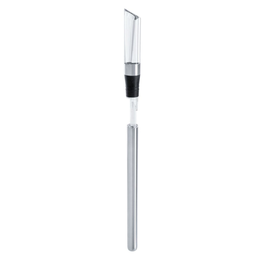 VEGA Weinausgiesser mit Kühlstabl Addi; 38 cm (L); schwarz/silber/transparent