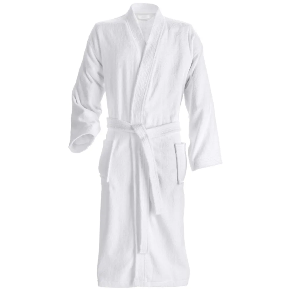 ERWIN M. Bademantel Adria Kimono; Kleidergrösse S/M; weiss