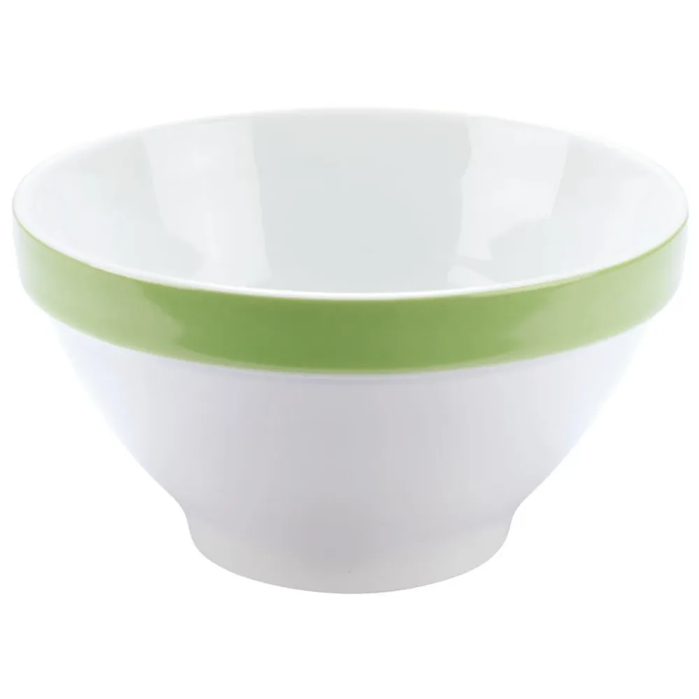 PULSIVA Schale Multi-Color; 440 ml, 13.8x7.1 cm (ØxH); weiss/grün; 6 Stück / Pack