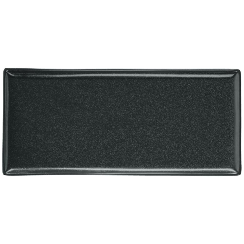 VEGA Platte Masca rechteckig; 35x16x2 cm (LxBxH); schwarz; rechteckig; 2 Stück / Pack