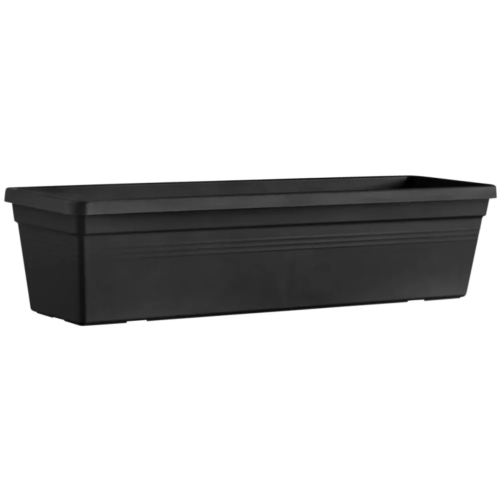 Raumtrenner Pflanztopf Diviso; 58.5x16.5x14 cm (LxBxH); schwarz
