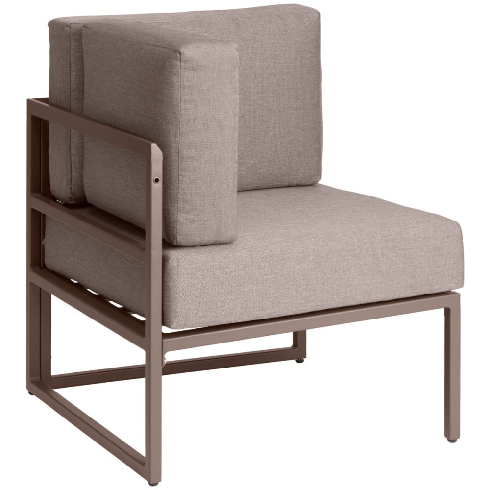 VEGA Outdoor Sofa Eckelement Sereno; 67.5x67.5x64 cm (BxTxH); taupe