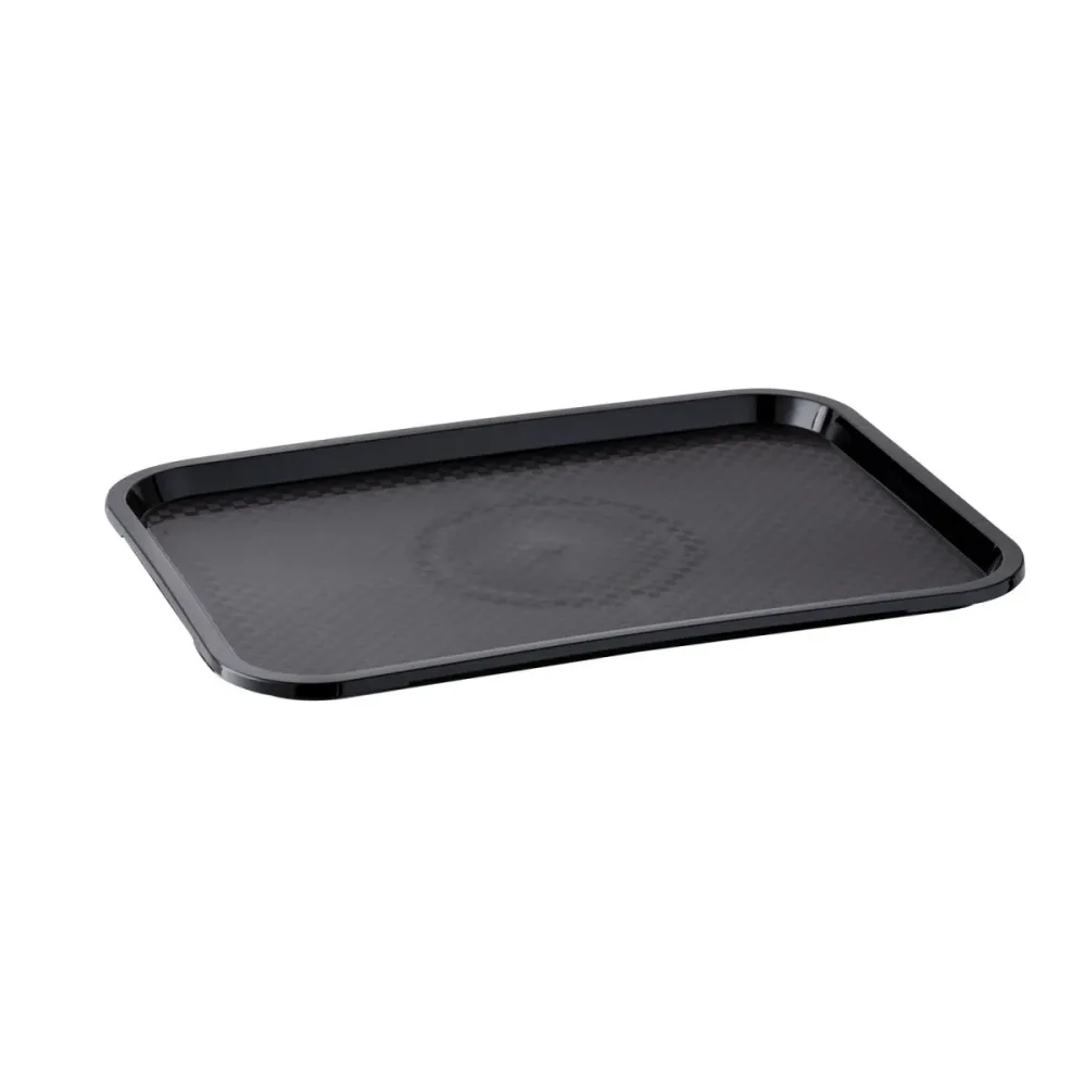 APS Tablett FAST FOOD, Polypropylen; GN 1/1, 53x32.5x2 cm (LxBxH); schwarz; rechteckig