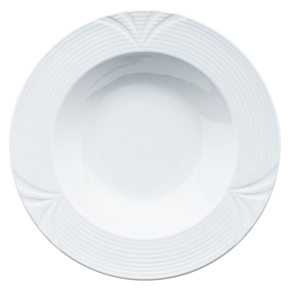 PULSIVA Teller Rena tief; 340 ml, 23x4.2 cm (ØxH); weiss; rund; 6 Stück / Pack