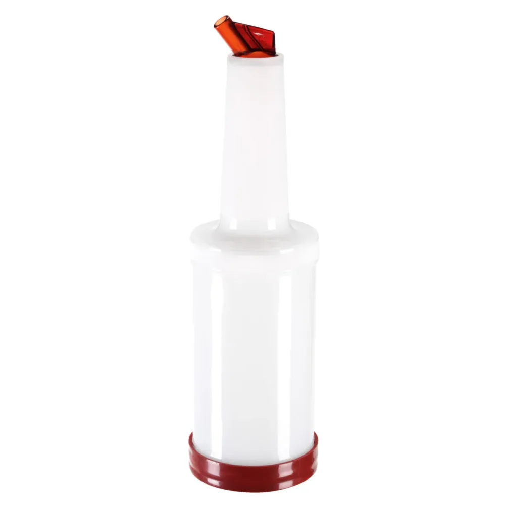 PULSIVA Dosierflasche Party; 850 ml, 9x33 cm (ØxH); weiss/braun; 2 Stück / Pack