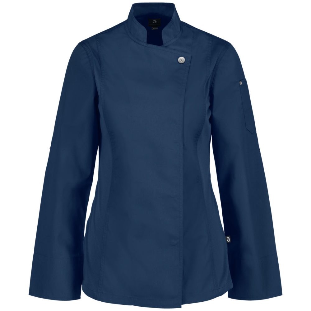 JOBELINE Damen Kochjacke Carter Langarm; Kleidergrösse 44; navy