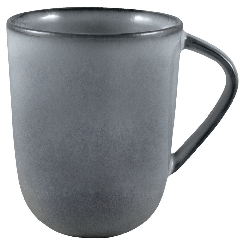 PULSIVA Becher Vintage; 460 ml, 9x11 cm (ØxH); grau; 6 Stück / Pack