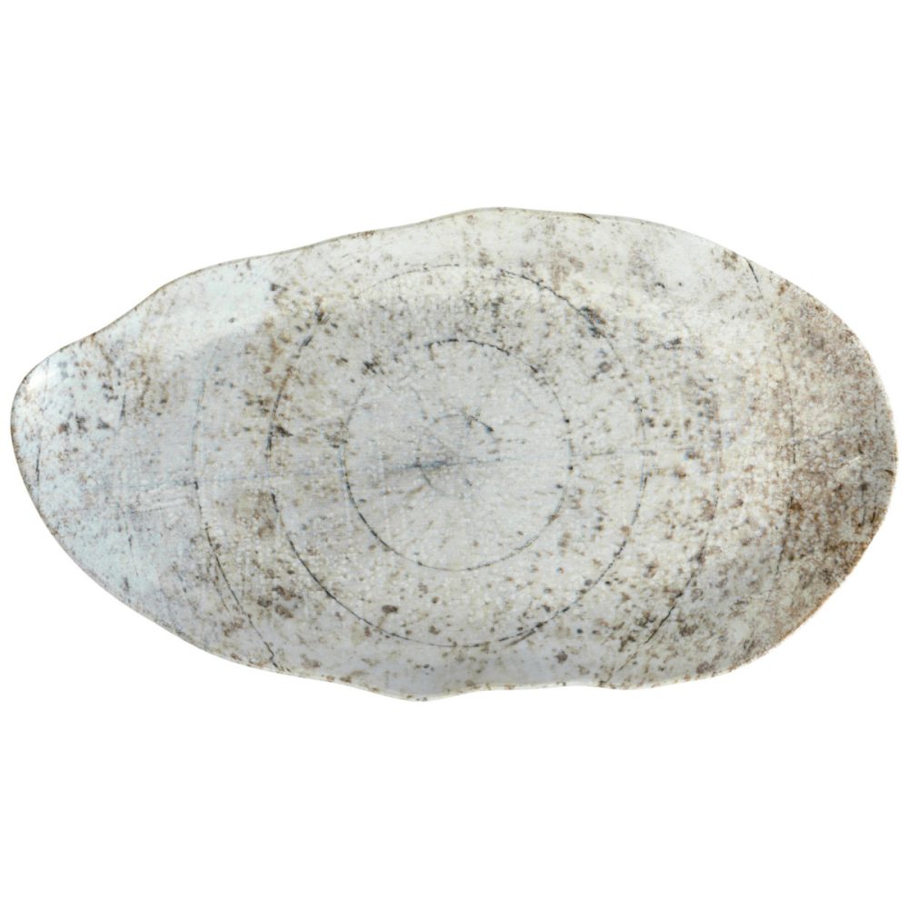 VEGA Platte Gironia organisch; 37.5x20 cm (LxB); taupe; 3 Stück / Pack