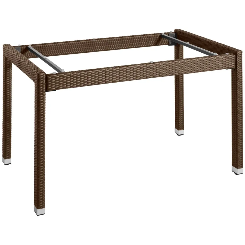 VEGA Tischgestell Metropolitan; 130x80x75 cm (LxBxH); tabak; rechteckig