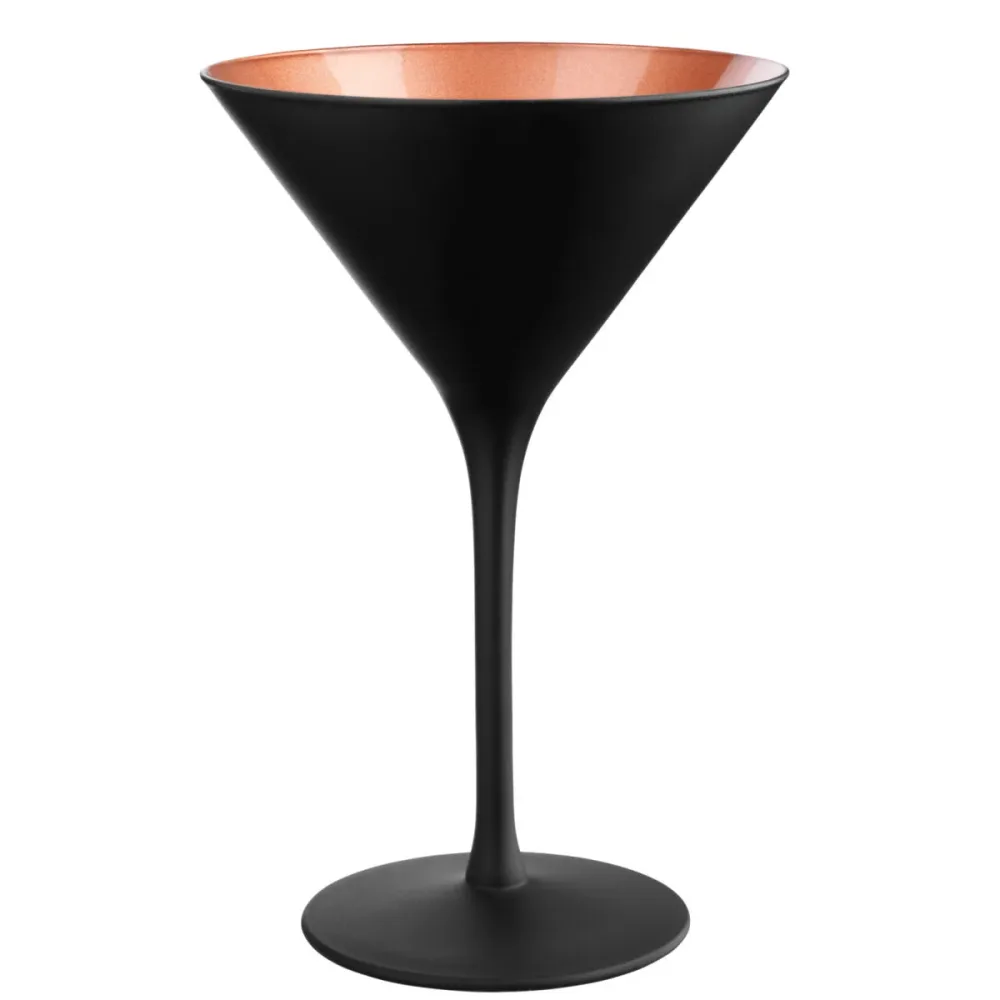 VEGA Martiniglas Joleen; 210 ml, 11.6x17.3 cm (ØxH); schwarz/kupfer; 6 Stück / Pack