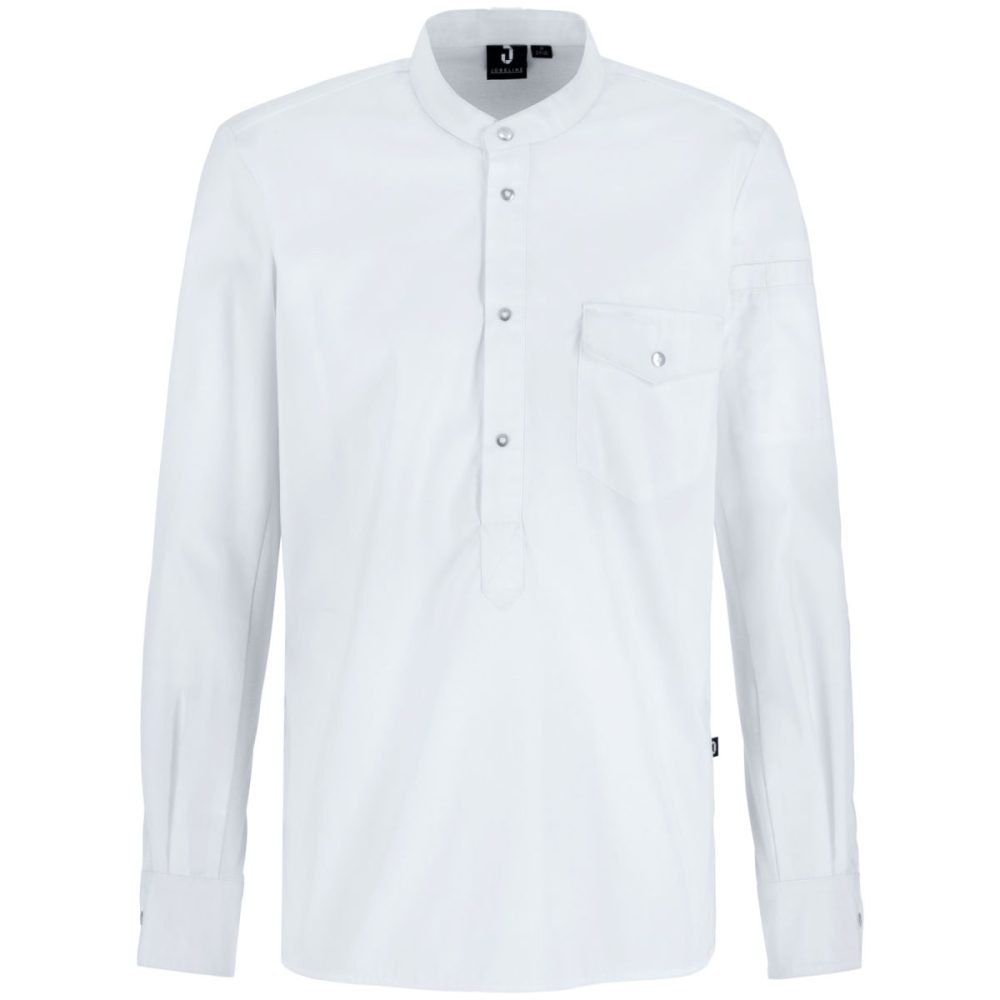 JOBELINE Herren Kochshirt Luca Langarm; Kleidergrösse 54; weiss