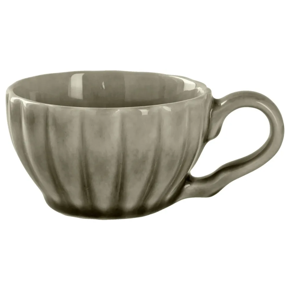 VEGA Espresso-Obertasse Flora; 100 ml, 7.5x4.5 cm (ØxH); grau; 6 Stück / Pack