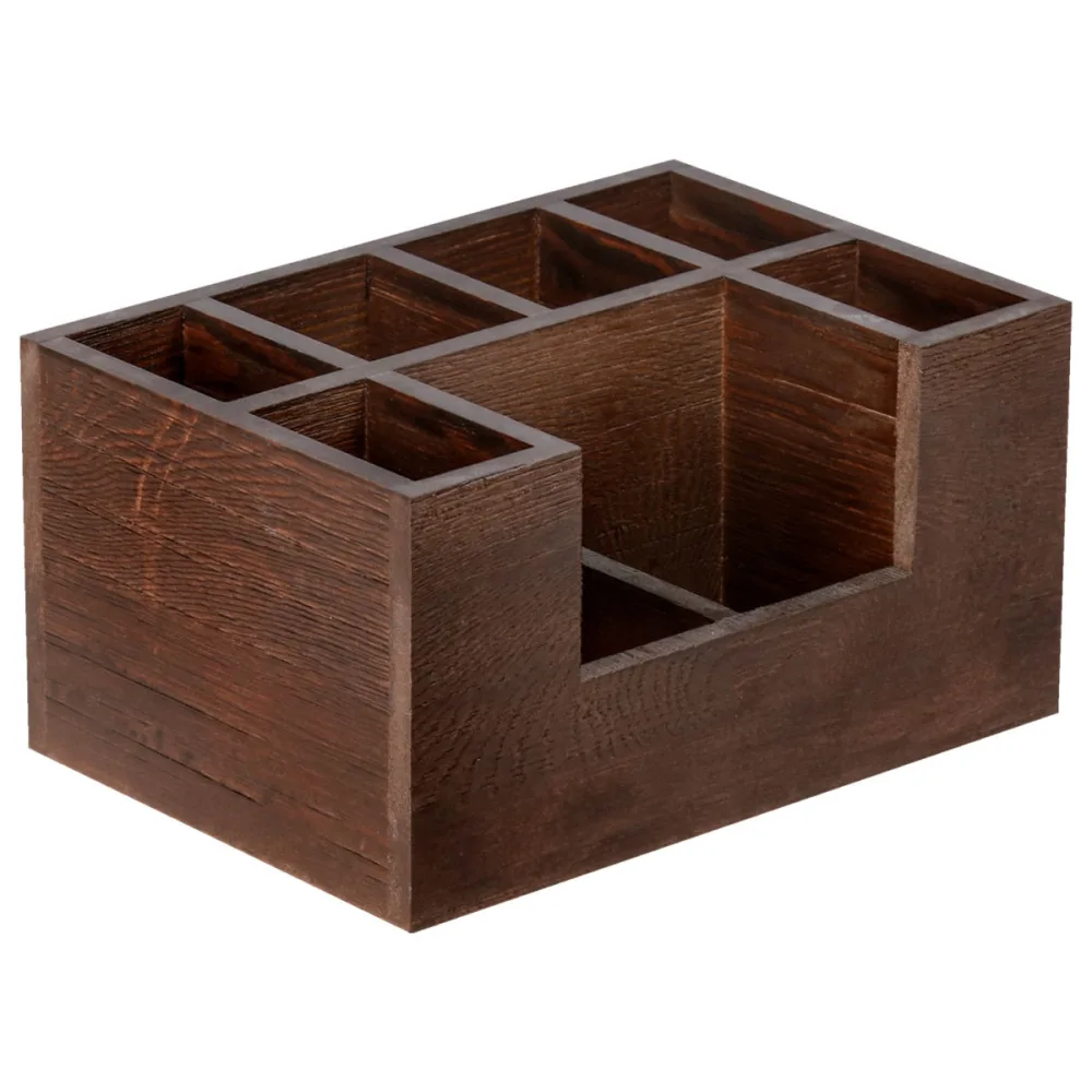PULSIVA Besteckbehälter Gautier; 22.5x15.5x11.5 cm (LxBxH); braun