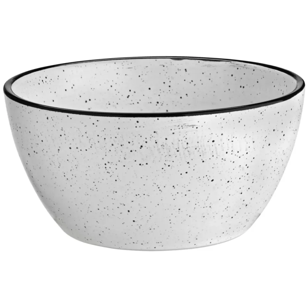VEGA Schälchen Fungio rund; 430 ml, 12.5x6.2 cm (ØxH); weiss/schwarz; rund; 6 Stück / Pack