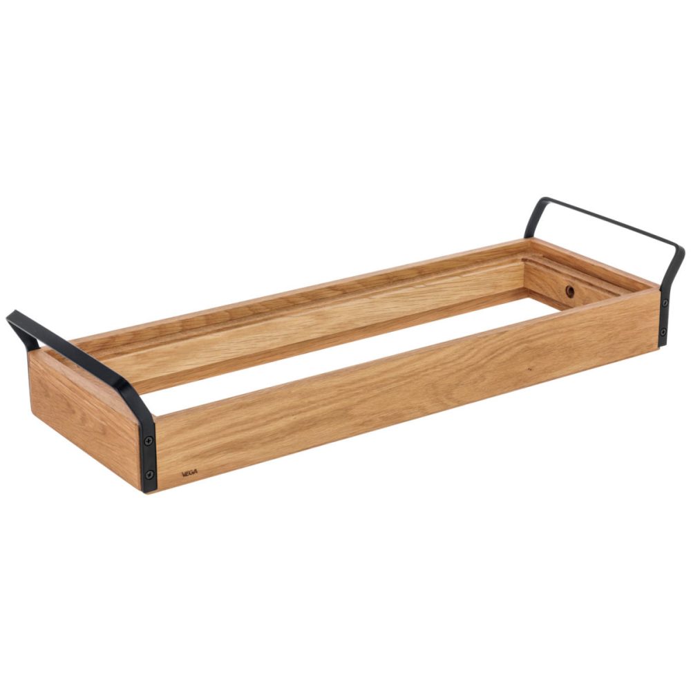 VEGA Grundbox Esino flach, GN 2/4; 61.9x21x10.9 cm (LxBxH); braun/schwarz; rechteckig