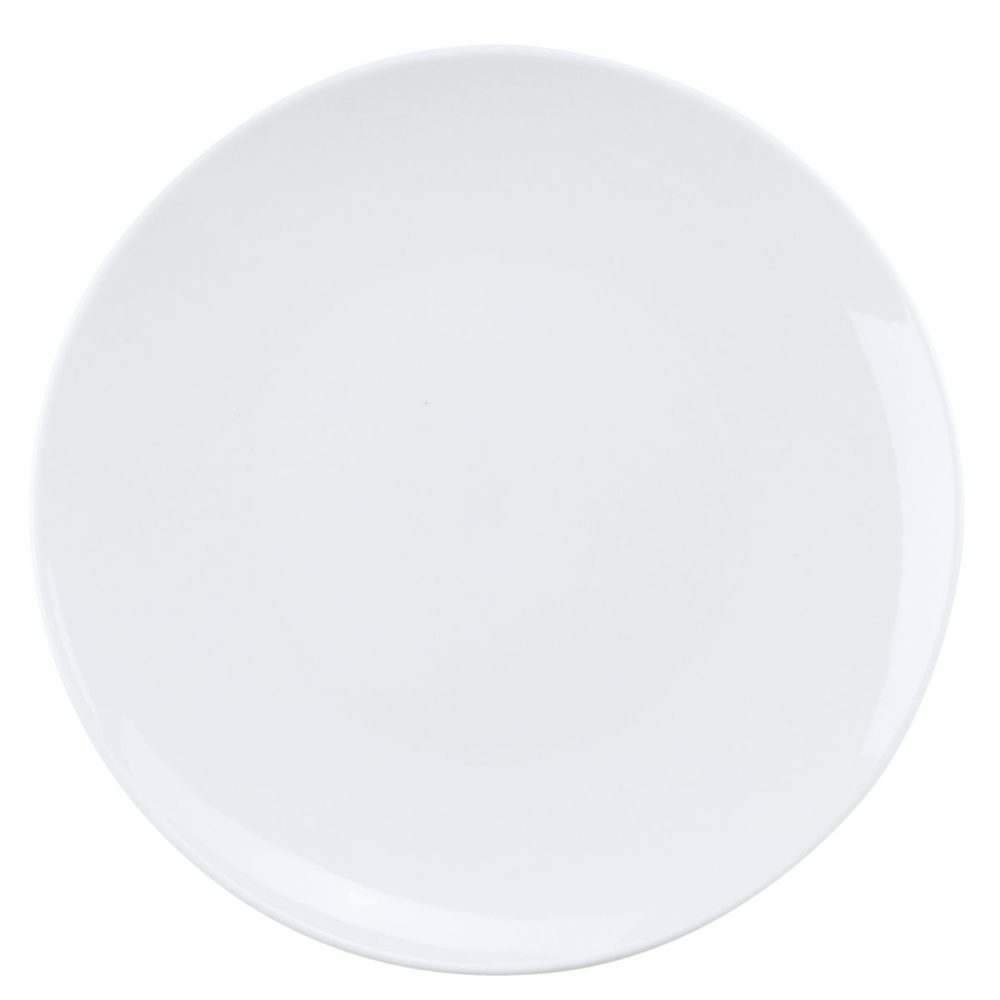 PULSIVA Teller Coupe flach; 21 cm (Ø); weiss; rund; 6 Stück / Pack