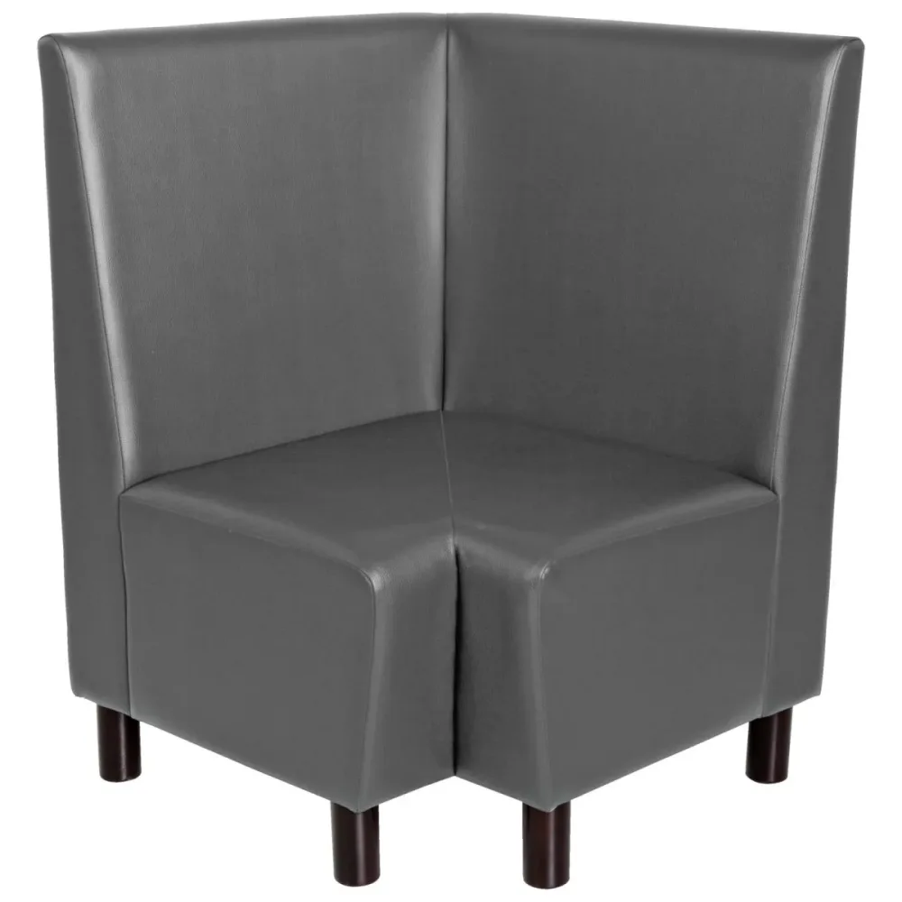 VEGA Eckbank Medley; 75x75x102 cm (BxTxH); Sitz anthrazit, Gestell buche wenge