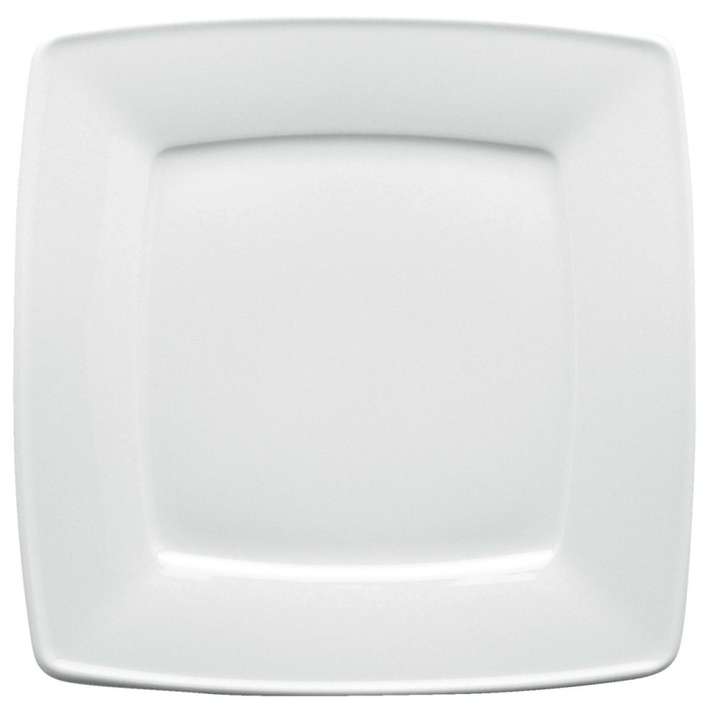 VEGA Teller flach Melbourne; 25.5x25.5 cm (LxB); weiss; quadratisch; 6 Stück / Pack