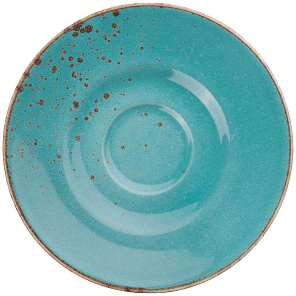 VEGA Kaffee-Untertasse Palana; 16.5 cm (Ø); türkis; rund; 6 Stück / Pack