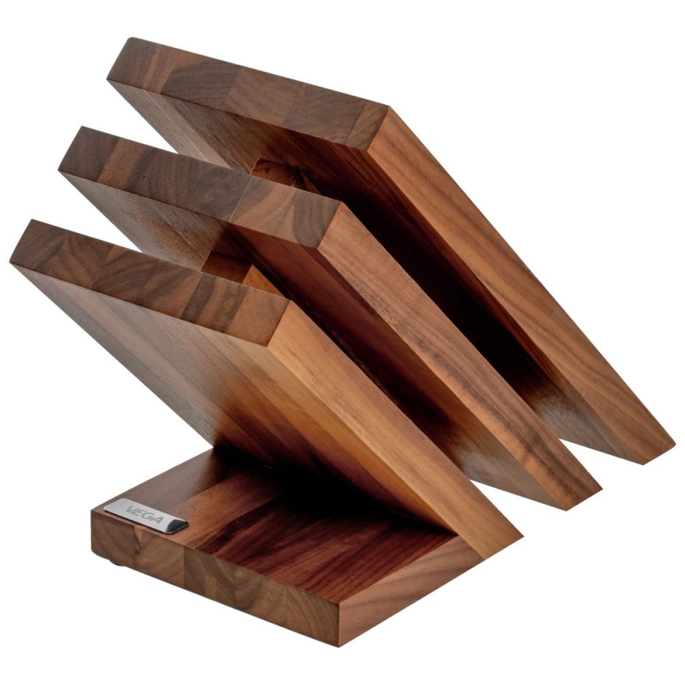VEGA Messerblock Dante; 23.5x12.5x21 cm (LxBxH); walnuss natur