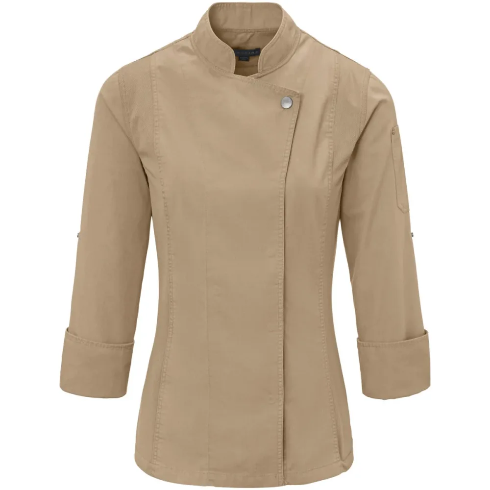 JOBELINE Damen Kochjacke Carter Langarm; Kleidergrösse 54; sand