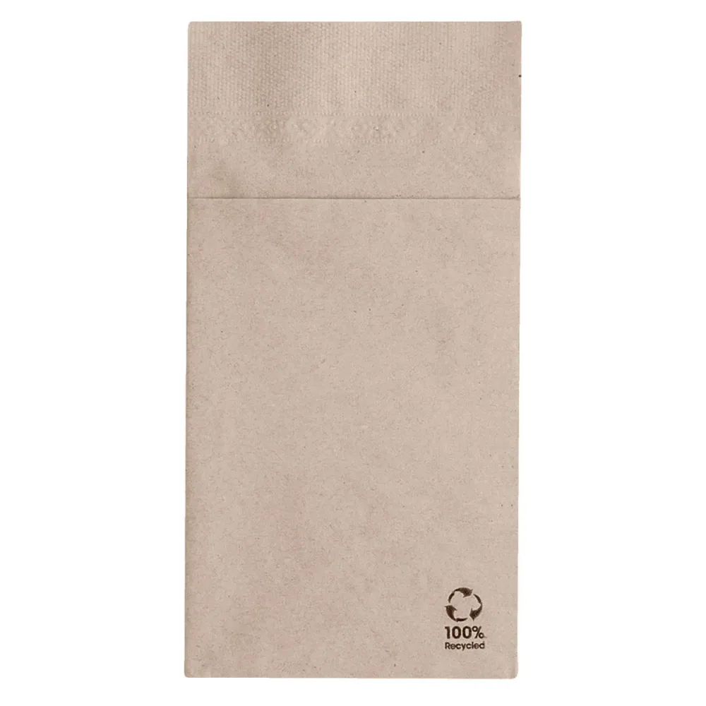 GARCIA DE POU Bestecktasche Ecolabel; 10x20 cm (BxL); natur; 50 Stück / Pack