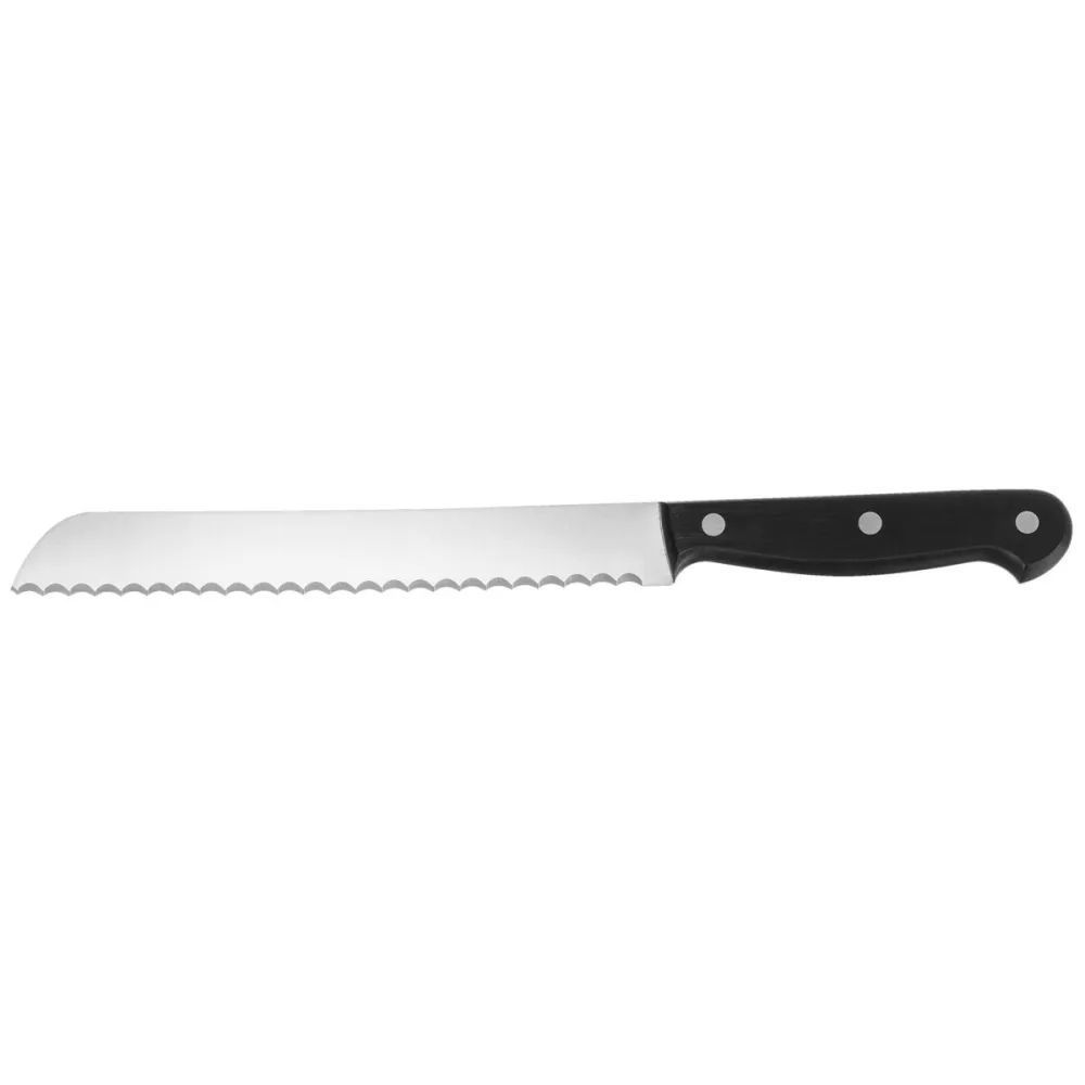 PULSIVA Brotmesser POM; Klingenlänge 20 cm, 32 cm (L); schwarz