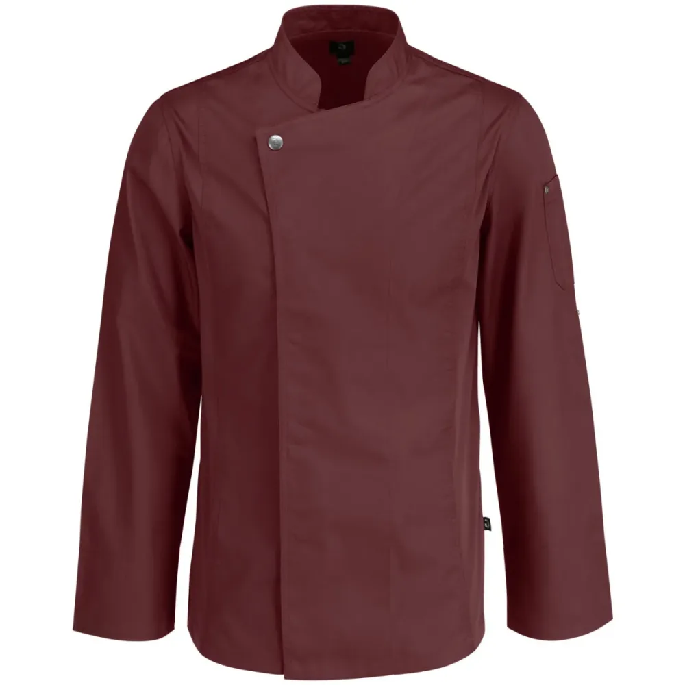 JOBELINE Herren Kochjacke Carter Langarm; Kleidergrösse 66; burgund