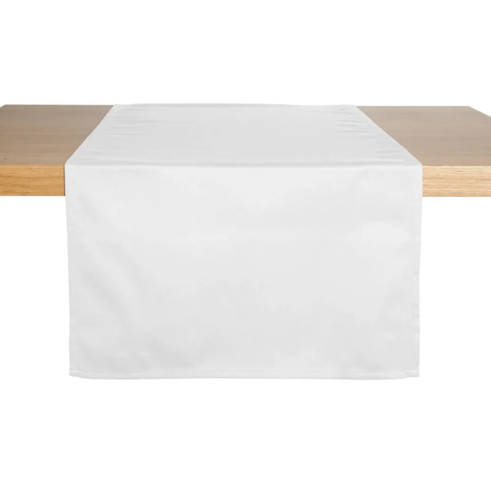 PULSIVA Tischläufer Oblia; 40x130 cm (BxL); weiss; rechteckig; 6 Stück / Pack