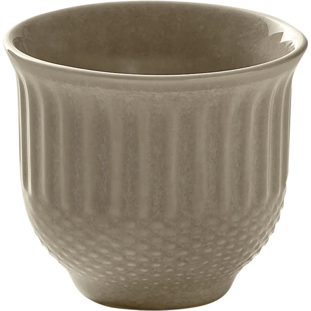 HEART&SOUL Espresso-Obertasse Pine Relief 0.08l; 90 ml, 6x5.8 cm (ØxH); beige; 6 Stück / Pack